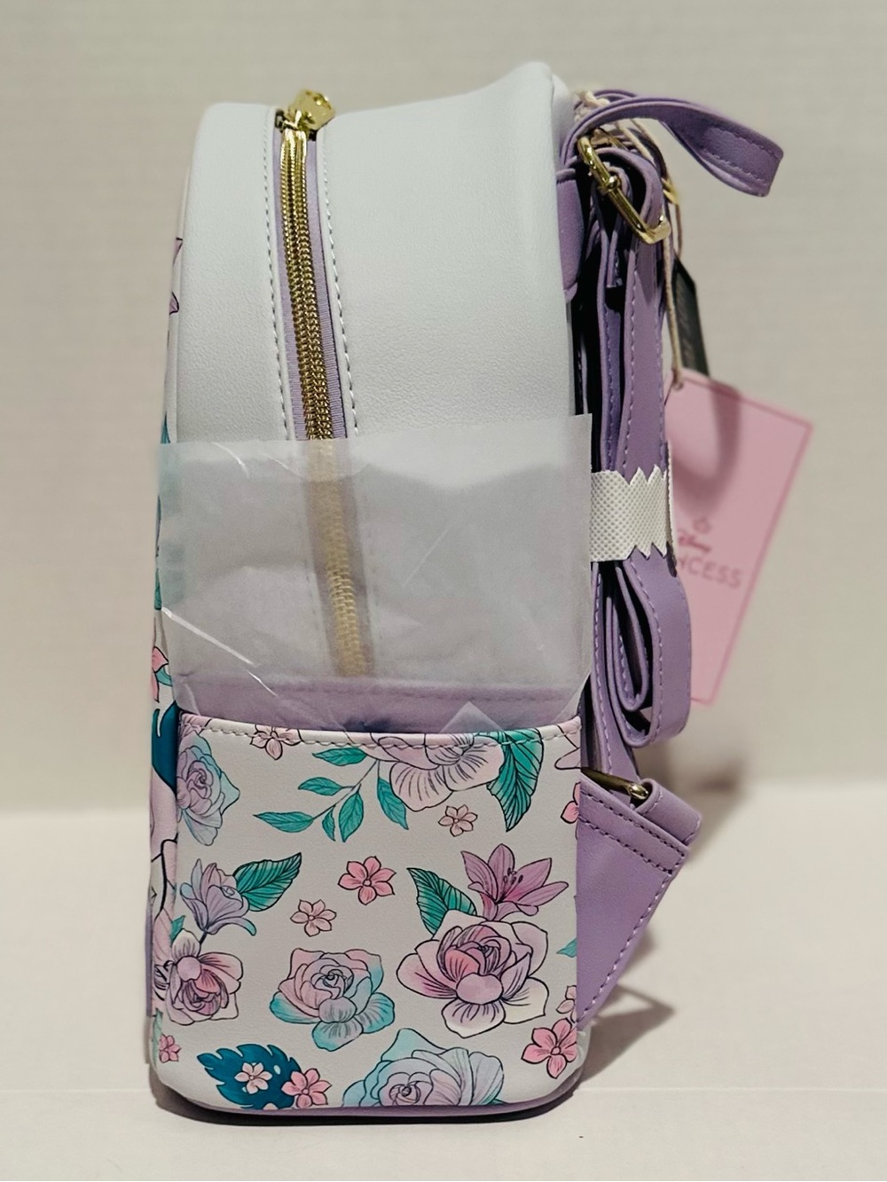 Loungefly Disney NWT Jasmine Lavender Mini Backpack - Picture 2 of 6